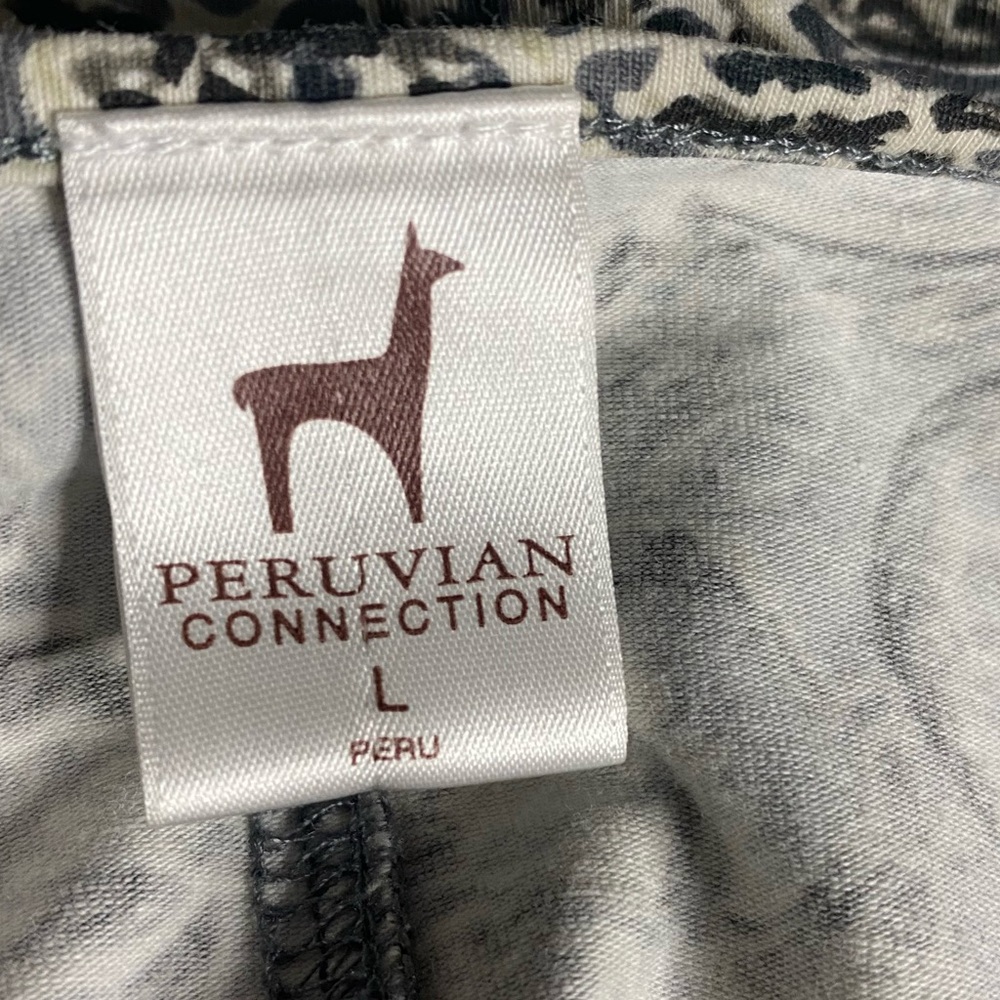 Peruvian Connection L NWOT Cotton
Paisley Maxi Dress T-Shirt
Sleeve Black Gray - Picture 7 of 8